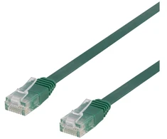Deltaco TP-63G-FL, 3 m, Cat6, U/UTP (UTP), RJ-45, RJ-45, žalias