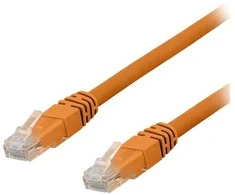 Deltaco TP-63ORAU, 3 m, Cat6a, U/UTP (UTP), RJ-45, RJ-45, oranžinis