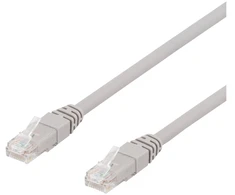Deltaco DELTACO TP-65AU - Patchkabel - RJ-45 (han) til RJ-45 (han) - 5 m - UTP - CAT 6a - halogenfri - grå
