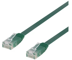 Deltaco TP-65G-FL, 5 m, Cat6, U/UTP (UTP), RJ-45, RJ-45, žalias