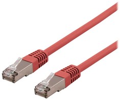 DELTACO U/UTP Cat6a tinklo kabelis, LSZH, 5 m, raudonas