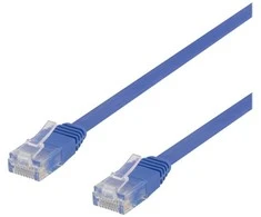 Deltaco TP-67B-FL, 7 m, Cat6, U/UTP (UTP), RJ-45, RJ-45, Mėlynas