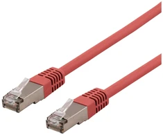 DELTACO U/STP Cat6a tinklo kabelis, LSZH, 1,5 m, raudonas