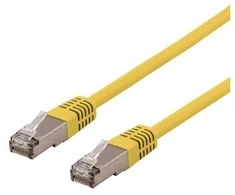 DELTACO U/STP Cat6a jungiamasis kabelis, LSZH, 2m, geltonas