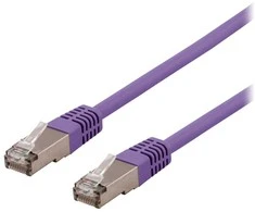 DELTACO U/STP Cat6a jungiamasis kabelis, LSZH, 2m, violetinis