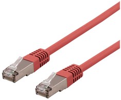 DELTACO U/STP Cat6a tinklo kabelis, LSZH, 2 m, raudonas