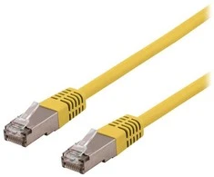 DELTACO U/STP Cat6a jungiamasis kabelis, LSZH, 3m, geltonas