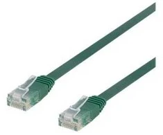 Deltaco TP-65G-FL, 5 m, Cat6, U/UTP (UTP), RJ-45, RJ-45, žalias