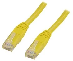Deltaco TP-607GL, 0,75 m, Cat6, U/UTP (UTP), RJ-45, RJ-45, Geltonas
