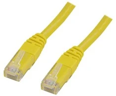 Deltaco TP-610GL, 10 m, Cat6, RJ-45, RJ-45, Geltonas