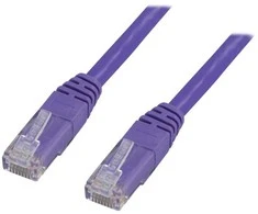 Deltaco TP-620P, 20 m, Cat6, RJ-45, RJ-45, Violetinis
