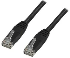 Deltaco TP-635S, 3,5 m, Cat6, U/UTP (UTP), RJ-45, RJ-45, juodas