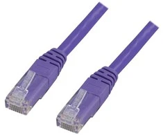 Deltaco TP-67P, 7 m, Cat6, U/UTP (UTP), RJ-45, RJ-45, violetinis