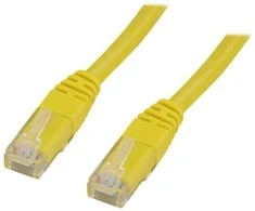 Deltaco TP-620GL, 20 m, Cat6, RJ-45, RJ-45, Geltonas