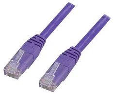 Deltaco TP-62P, 2 m, Cat6, RJ-45, RJ-45, violetinė