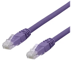 DELTACO U/UTP Cat6a jungiamasis kabelis, LSZH, 1,5 m, violetinis