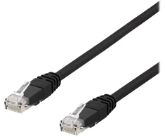 DELTACO U/UTP Cat6a jungiamasis kabelis, 500MHz, 20m, LSZH, juodas