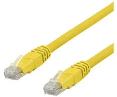Deltaco U/UTP Cat6a jungiamasis kabelis, 1,5 m, 500 MHz, LSZH, geltonas