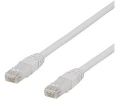 DELTACO U/UTP Cat6a jungiamasis kabelis, 7 m, 500 MHz, LSZH, baltas