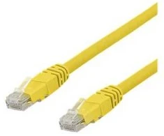 Deltaco U/UTP Cat6a jungiamasis kabelis, 1,5 m, 500 MHz, LSZH, geltonas