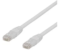 Deltaco TP-62VAU, 2 m, Cat6a, U/UTP (UTP), RJ-45, RJ-45, baltas