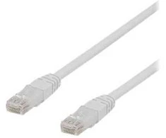 Deltaco TP-62VAU, 2 m, Cat6a, U/UTP (UTP), RJ-45, RJ-45, baltas