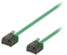 Kabelis DELTACO U / UTP Cat6a, 1m, 500MHz, žalias / UUTP-2022