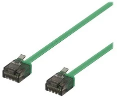 Deltaco UUTP-2042, 2 m, Cat6a, U/UTP (UTP), RJ-45, RJ-45, žalias