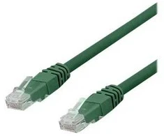 U/UTP Cat6a kabelis DELTACO, LSZH, 0,5 m, žalias / TP-60GAU