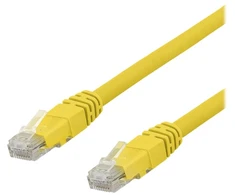 U/UTP Cat6a kabelis DELTACO, LSZH, 0,5 m, geltonas / TP-60GLAU