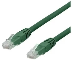 U/UTP Cat6a kabelis DELTACO, LSZH, 0,5 m, žalias / TP-60GAU