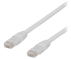 DELTACO - PATCH laidas - RJ-45 (patinas) į RJ-45 (patinas) - 1,5 m - UTP - CAT 6a - be halogenų, presuotas - balta