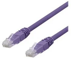 DELTACO U/UTP Cat6a jungiamasis kabelis, LSZH, 1,5 m, violetinis