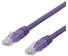 DELTACO U/UTP Cat6a jungiamasis kabelis, LSZH, 3m, violetinis