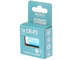 Deltaco ULT-CRP2-1P, Vienkartinė baterija, 6 V, Ličio, 6 V, 1 vnt., Mėlyna