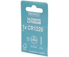 Ultimate ličio baterija DELTACO, 3V, CR1220, 1 vnt. / ULT-CR1220-1P