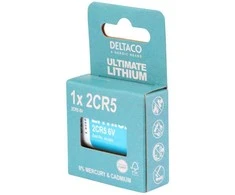 Deltaco ULT-2CR5-1P, Vienkartinė baterija, 6 V, Ličio, 6 V, 1 vnt., Mėlyna