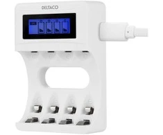 Deltaco CHG-SG-USB100, šarminės, AA, AAA