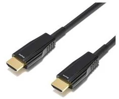 ULTRA didelės spartos DELTACO HDMI kabelis, 48Gbps, 15m, juodas, AOC / HU-AOC15