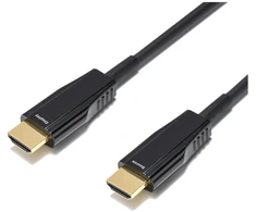 ULTRA didelės spartos DELTACO HDMI kabelis, 48Gbps, 15m, juodas, AOC / HU-AOC15