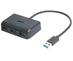USB-A šakotuvas DELTACO , 5 Gbps, 4x USB-A, juodas / UH-735 / 1902426