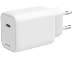 USB-C GaN įkroviklis DELTACO, 67 W, GaN, 1x USB-C, PPS, baltas / USBC-GAN05 / 1902901
