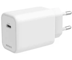 USB-C GaN įkroviklis DELTACO, 67 W, GaN, 1x USB-C, PPS, baltas / USBC-GAN05 / 1902901