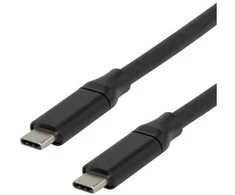 Deltaco USBC-ACTIVE51, 5 m, USB C, USB C, USB 3.2 Gen 1 (3.1 Gen 1), 5 Gbit/s, Juoda