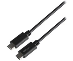 DELTACO USB4 gen3, USB-C - USB-C, 5A EPR, 0,8m, juodas