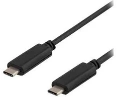DELTACO USBC-1053 - USB kabelis - USB-C (kištukas) - USB-C (kištukas) - USB 3.1 - 50 cm - juodas