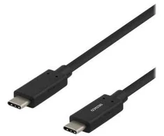 DELTACO USB-C kabelis, 0,5 m, USB 3.1 Gen 1, juodas