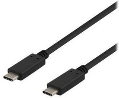 DELTACO USBC-1401 – USB laidas – USB-C (kištukas) į USB-C (kištukas) – USB 3.1 Gen 2 – 5 A – 50 cm – USB maitinimo tiekimas (5 A, 100 W) – juodas