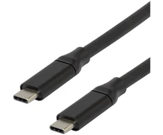 USB-C į USB-C laidas DELTACO su DP-Alt režimu, 10 Gbps, 60 W 3 A, 8K/30 Hz, 3 m, juodas / USBC-ACTIVE32 / 1902486
