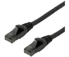 Patch kabelis DELTACO U/UTP High Flex Cat6, 2m, 24AWG, 500MHz, LSZH, juodas / UUTP-1503